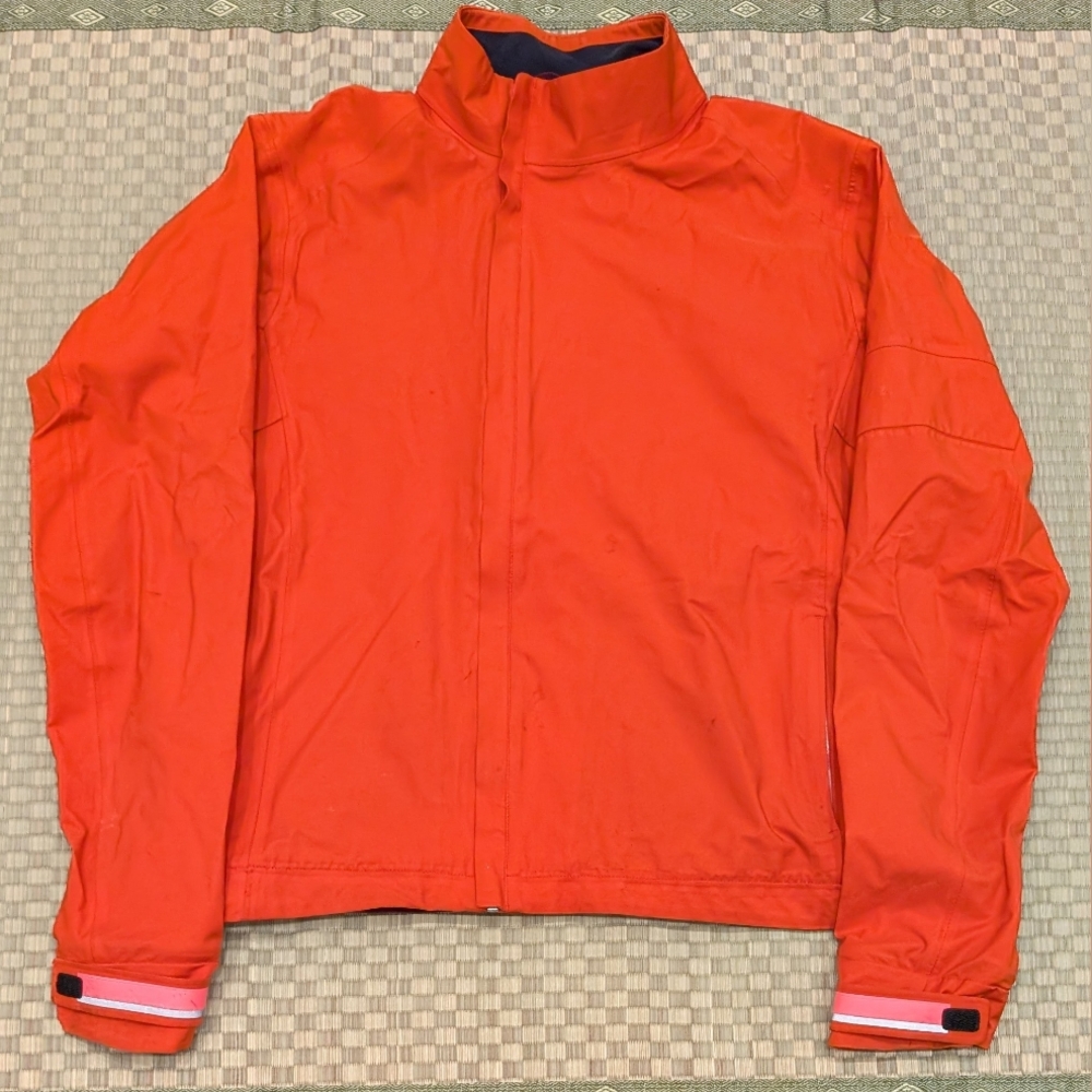 Rapha Softshell Cycling Jersey Jacket Orange Men'… - image 1